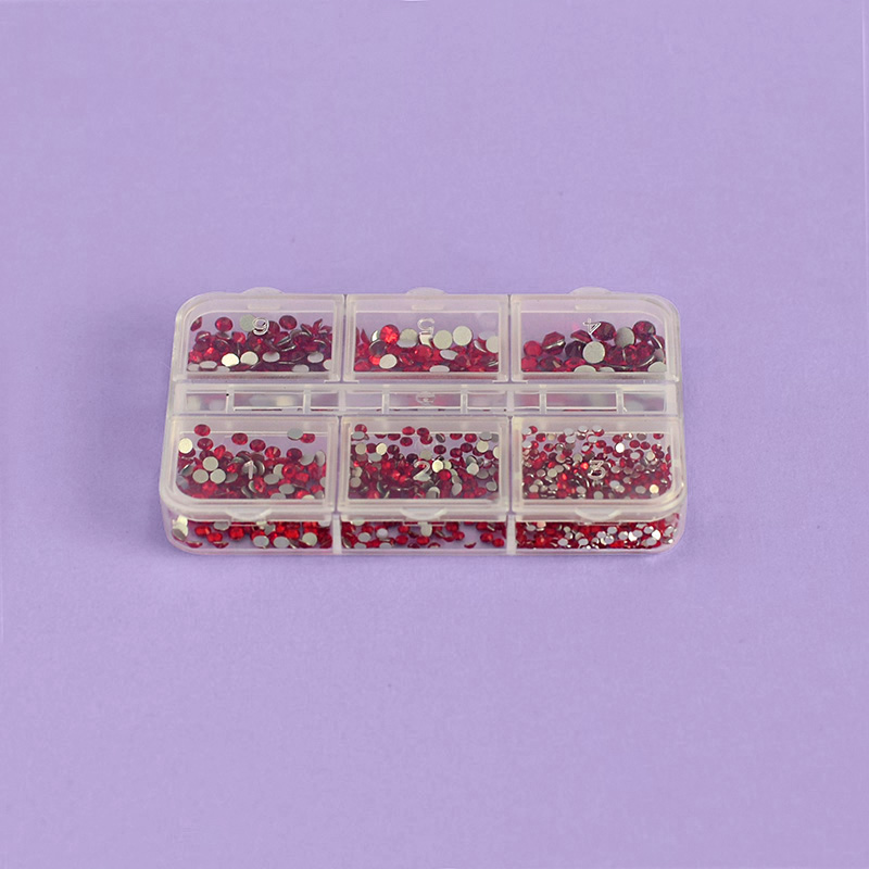 Caja Diamantes color  Burdeos